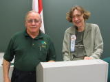 Ted Cullen of Quinte Branch, OGS thanks Sher Letooze for her presentation on Northern Irish Research