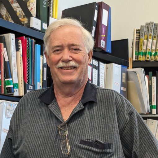 Photo of Terry Buttler at Quinte Branch in Quinte West Public Library Trenton ca 2025